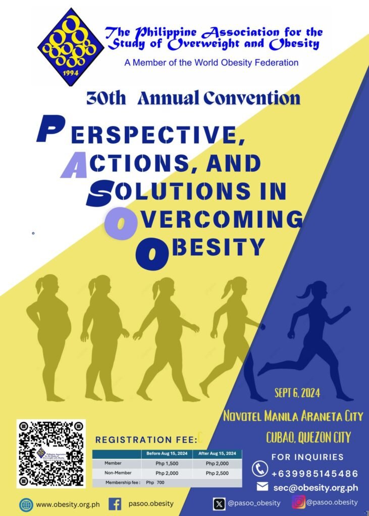 30th Annual Convention - Perspective, Actions, and Solutions in Overcoming Obesity